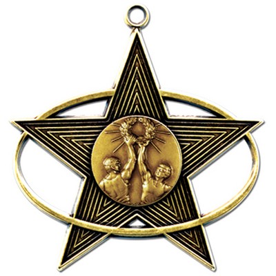 Stock All-Star 3" Medal- Victory Male