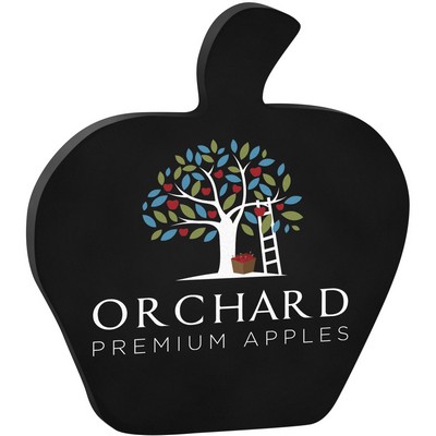 Black Apple Paper Weight (4 1/8"x 4 5/8"x 3/8") Full Color PhotoImage