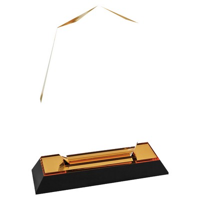 5" x 7" Gold Octagon Point Impress Acrylic Award